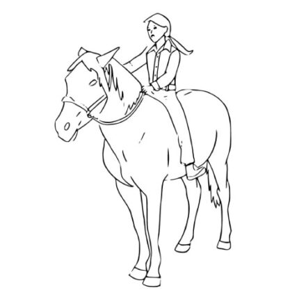 Pantalon équitation enfant MAGIC - violet