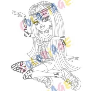 coloriage Monster high Cleo de Nile - Coloriage