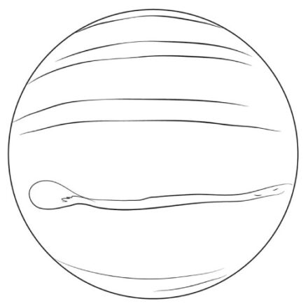 coloriage Planète Neptune - Coloriage