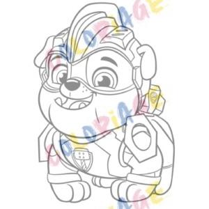 coloriage personnage de Pat Patrouille Ruben - Coloriage